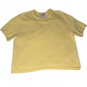 Vintage Nikki Yellow Knit Top